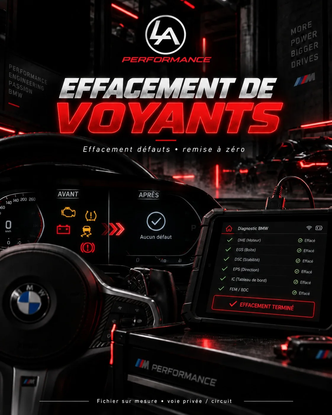 Effacement de voyants